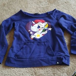 Tokidoki unicorn royal blue sweatshirt Small